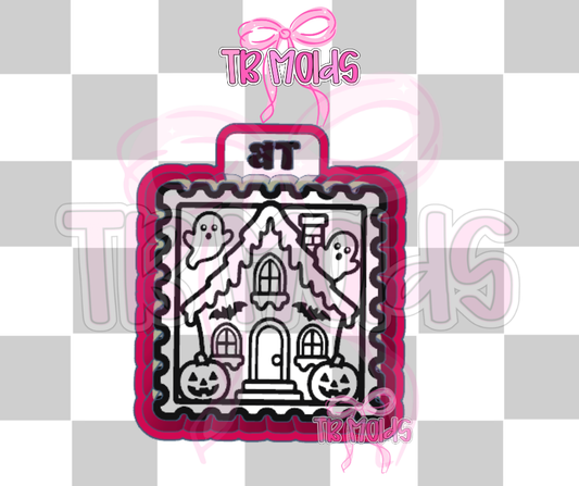 Haunted house stamp