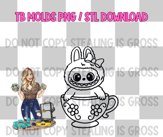 Bubu teacup PNG STL