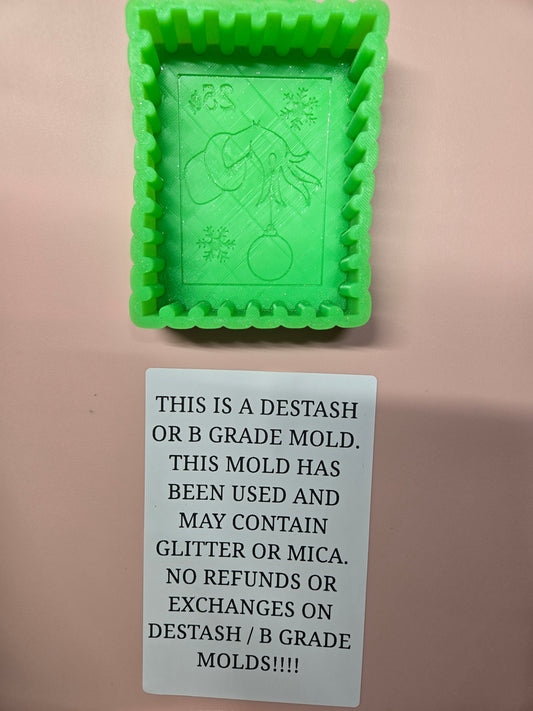 DESTASH mean green hand stamp