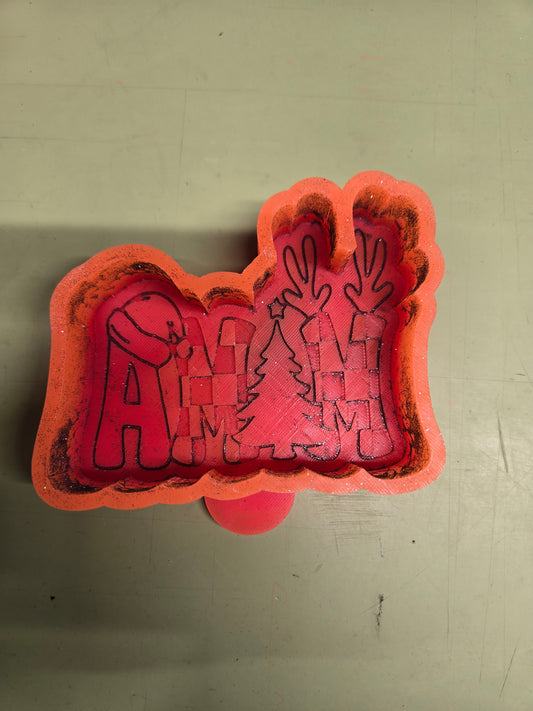 DESTASH checkered christmas mama