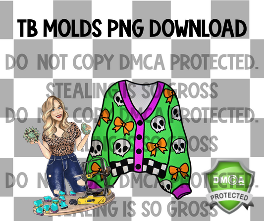 Skull & Bow SweaterPNG