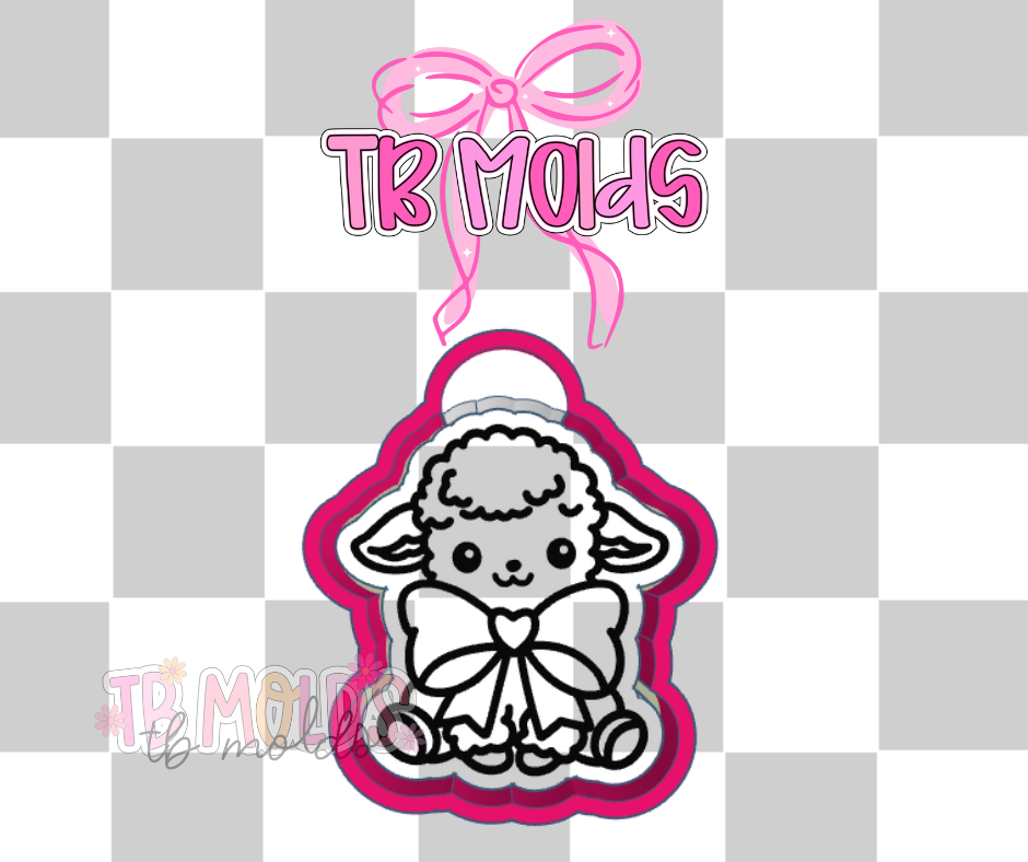 Baby lamb with bow