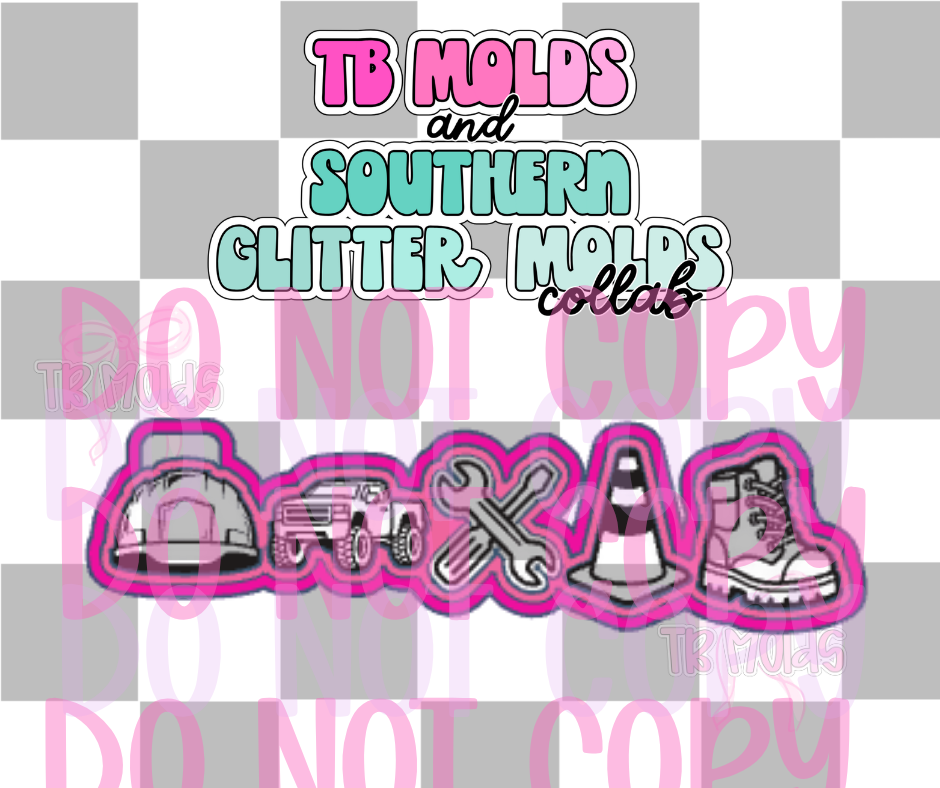 Mini Mold- blue collar