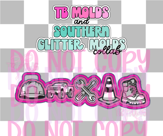 Mini Mold- blue collar