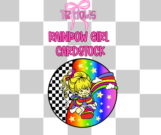Rainbow girl- TB MOLDS mixed grab bag cardstock