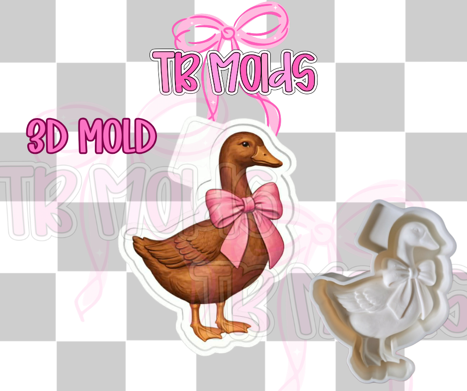 3D coquette duck