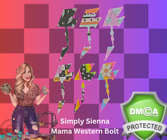 Mama western bolt cardstock SIMPLY SIENNA