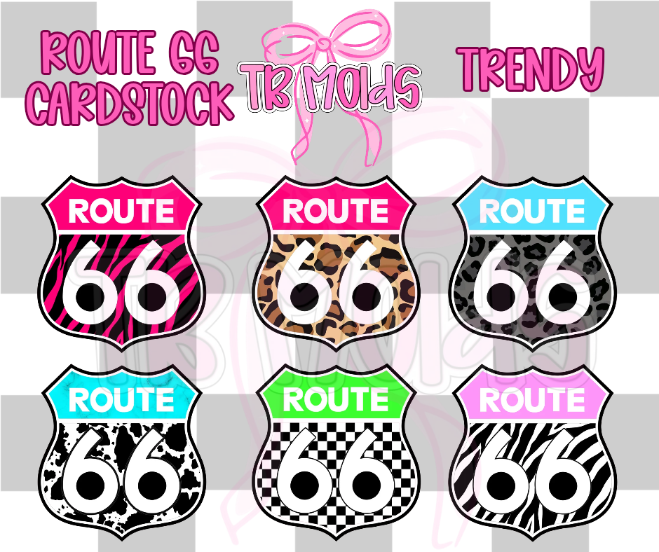 Route 66- TB MOLDS mixed grab bag cardstock