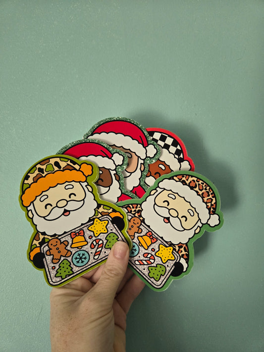 Santas Tray of Cookies TB MOLDS mixed grab bag cardstock