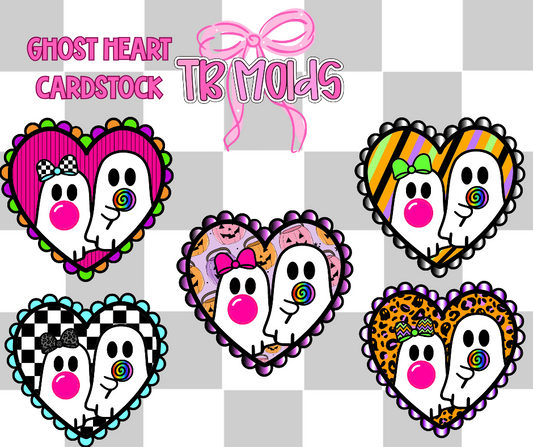 Ghost heart- TB MOLDS mixed grab bag cardstock