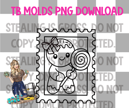 Ginger stamp PNG