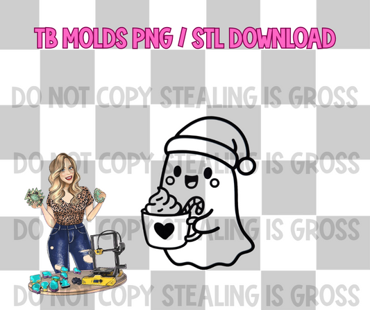 Hot cocoa ghosty PNG STL