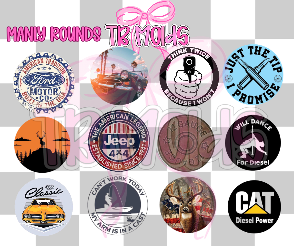 2.5 inch Card Stock Round Grab Bags 25ct