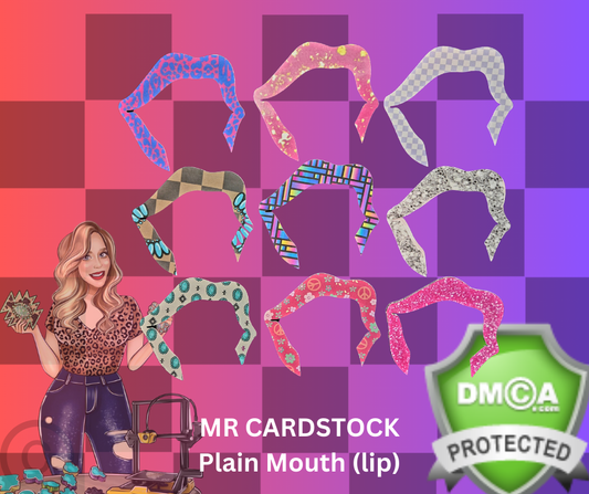 Plain mouth (lip) cardstock MR CARDSTOCK