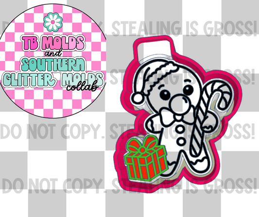 Bubblegum Ginger Bread with candy cane