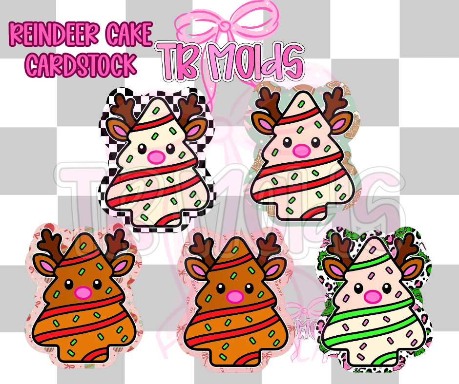 Reindeer Cake- TB MOLDS mixed grab bag cardstock