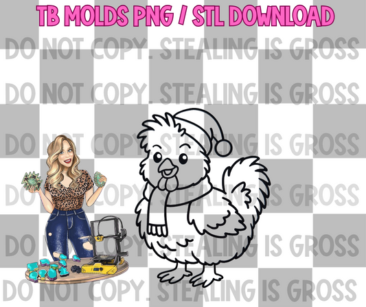 Christmas silkie  PNG STL