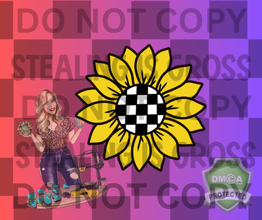 Checkered sunflower