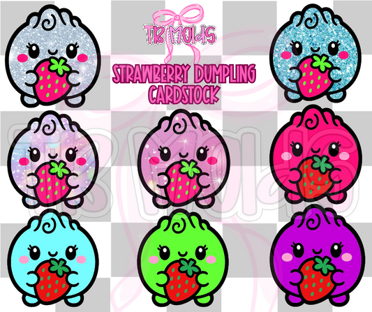 Strawberry dumpling- TB MOLDS mixed grab bag cardstock