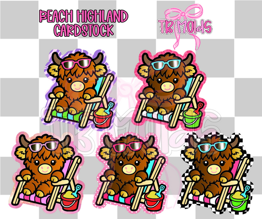 Beach highland - TB MOLDS mixed grab bag cardstock