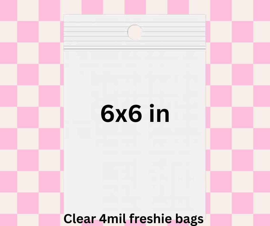 6x6 4 mil bags