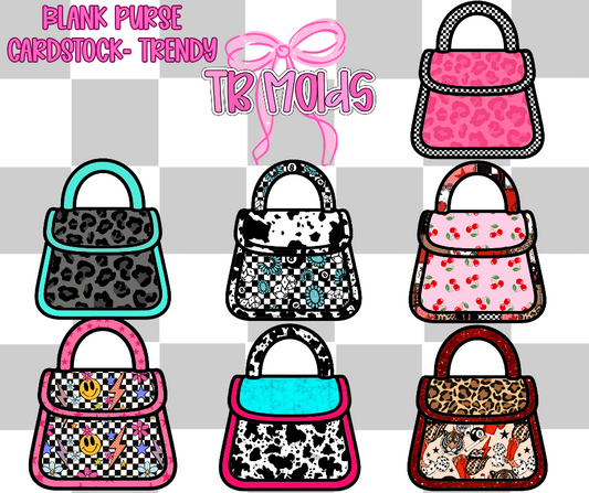 Blank Purse- TB MOLDS mixed grab bag cardstock