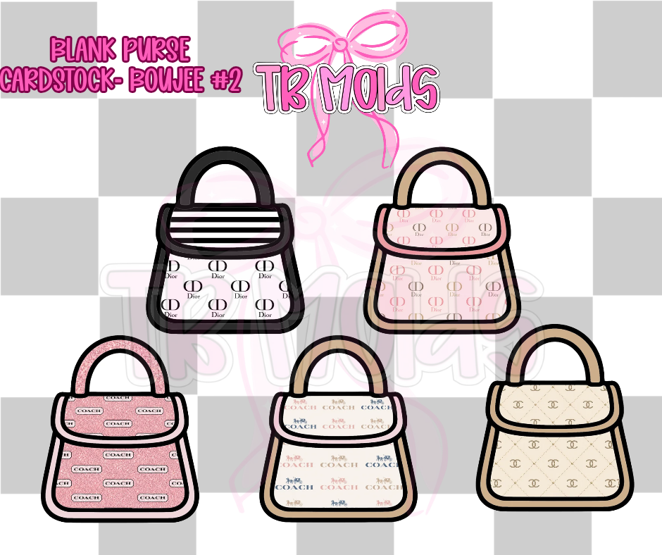 Blank Purse- TB MOLDS mixed grab bag cardstock