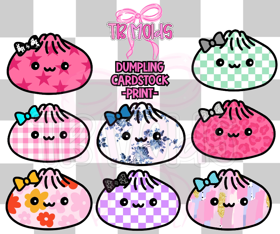 Dumpling- TB MOLDS mixed grab bag cardstock
