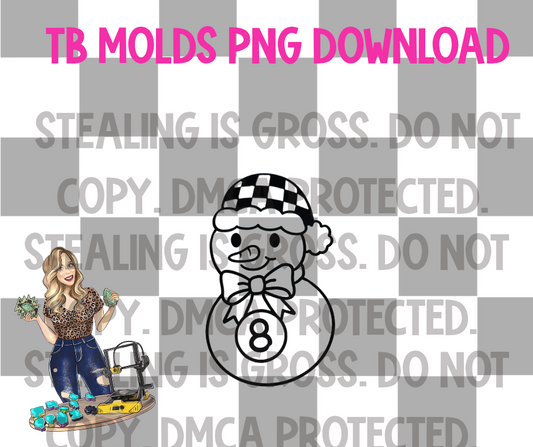 8 ball snowman PNG