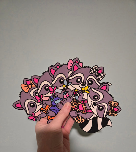 Butterfly Raccoon TB MOLDS mixed grab bag cardstock