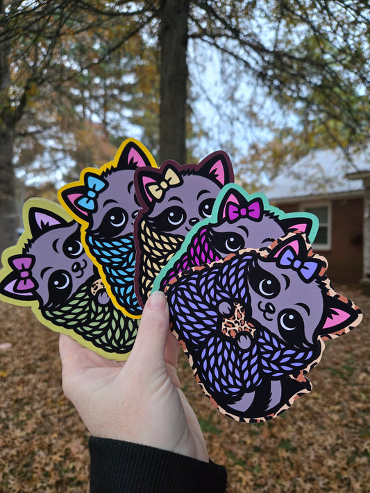 Raccoon Blanket TB MOLDS mixed grab bag cardstock