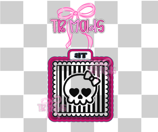 Striped skull stamp