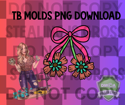 RETRO FLOWER CHERRIES PNG