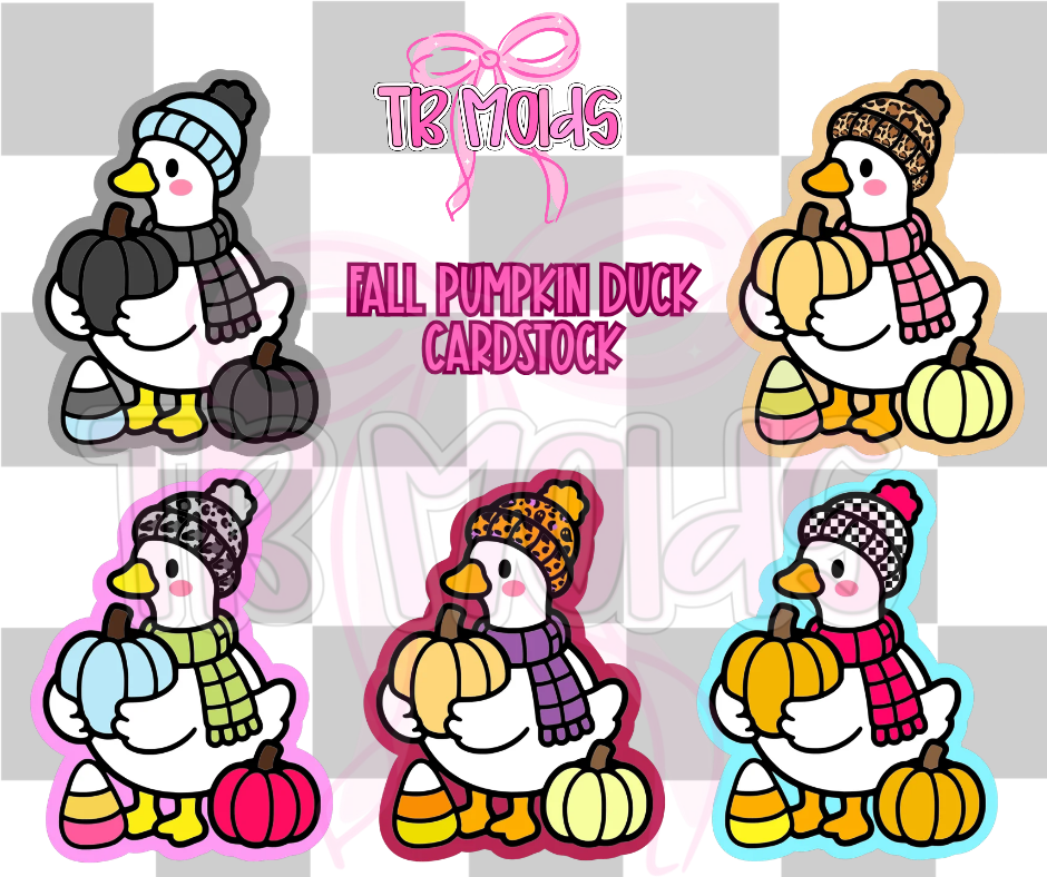 Fall pumpkin duck- TB MOLDS mixed grab bag cardstock