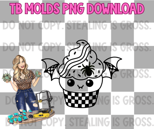Bat Cupcake PNG