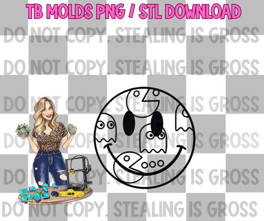 Pac smile PNG STL