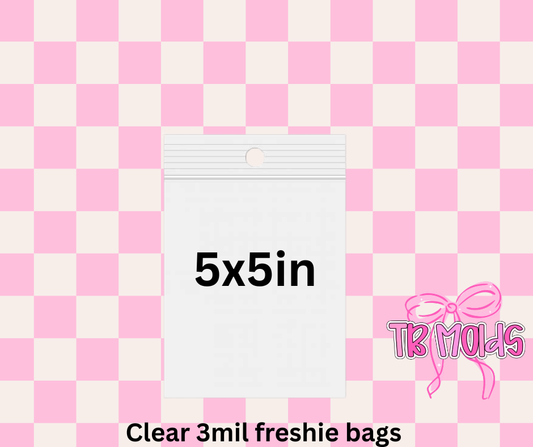 5x5 in freshie bags PP