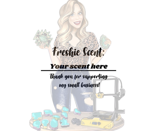 Custom Freshie Scent Label